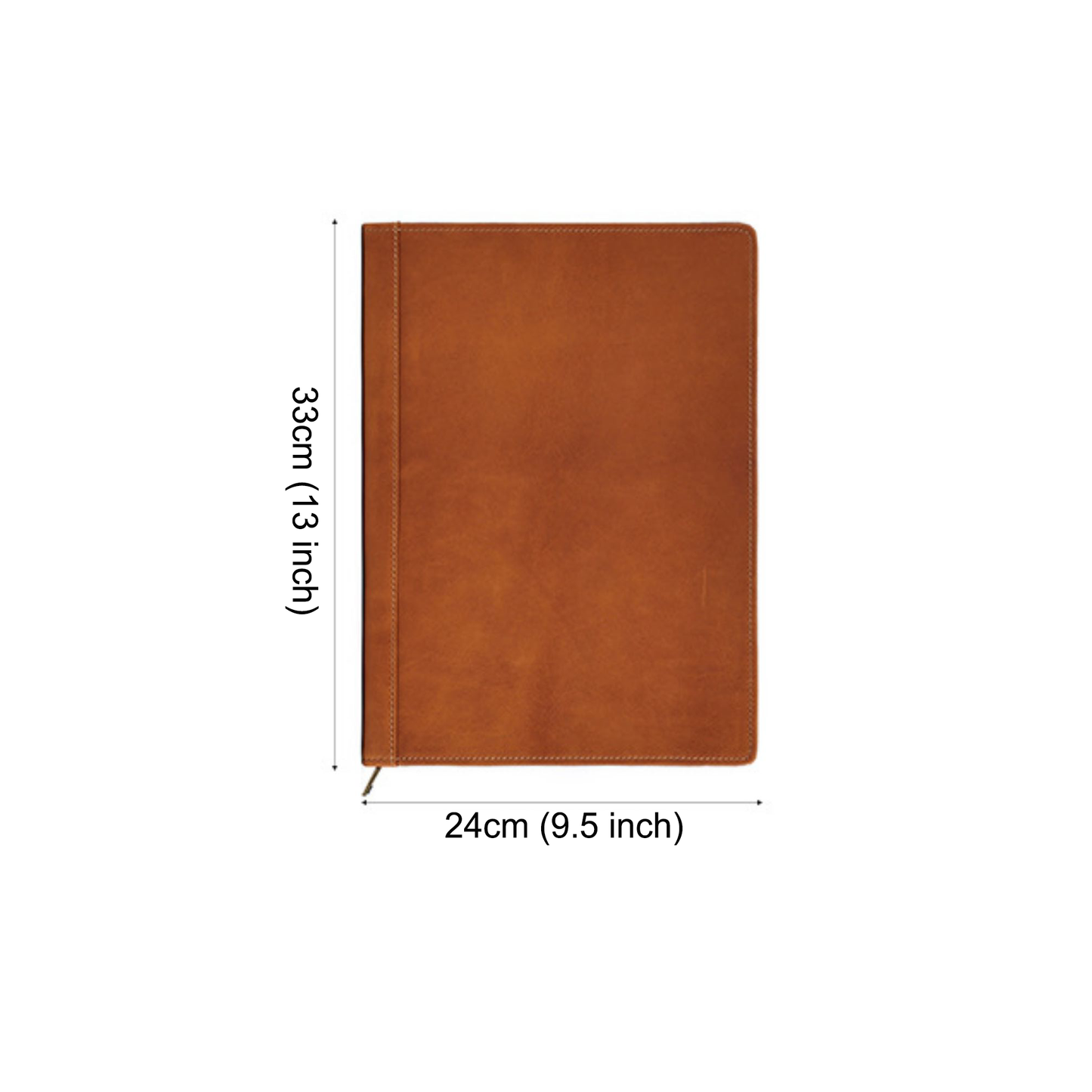 Genuine Leather Clipboard Portfolio, Notebook Holder, A4 File Folder, Business Notepad Folio Letter Size