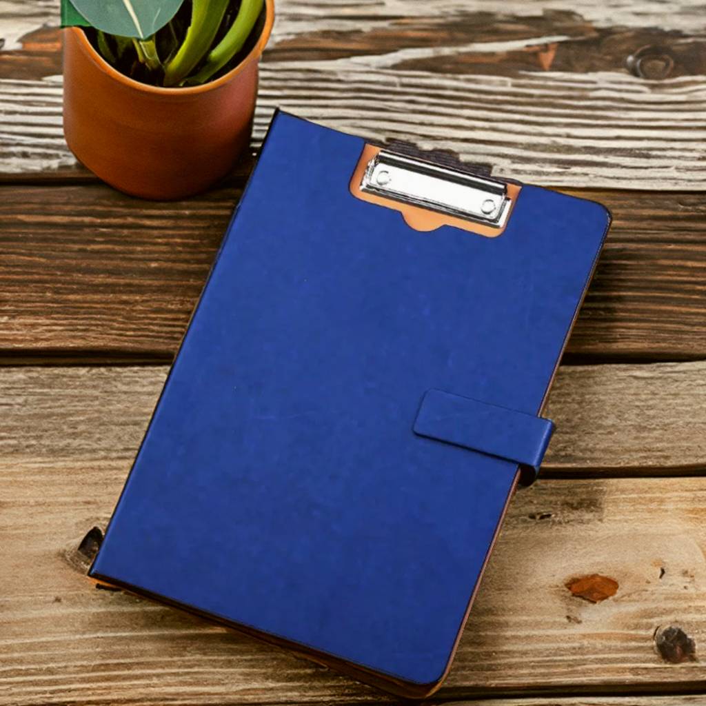 Custom Leather Portfolio Clipboard with Button, Letter Size/A4 /Legal Paper Planner, Meeting Memo/ Menu Clipboard, Office Gift, Coach Gift