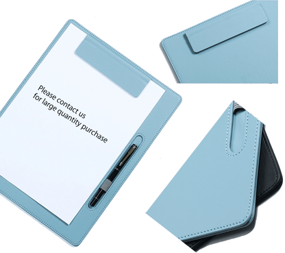 Custom Leather Magnetic Clipboard with Pen Holder, Custom Letter Size/A4 /Legal Paper Planner, Meeting Memo Clipboard, Office Gift