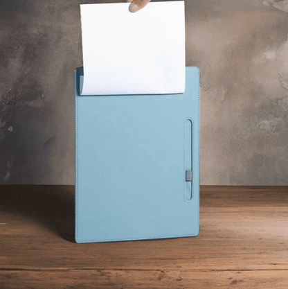 Custom Leather Magnetic Clipboard with Pen Holder, Custom Letter Size/A4 /Legal Paper Planner, Meeting Memo Clipboard, Office Gift