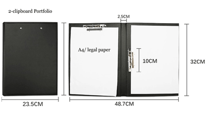 Custom Leather Portfolio, Custom Letter Size/A4 Planner, Clipboard Folder, Multiple Options, Office Gift