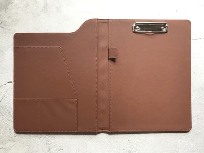 Custom Leather Portfolio Clipboard, Letter Size/A4 /Legal Paper Planner, Meeting Memo/ Menu Clipboard, Office Gift, Gift for Coach