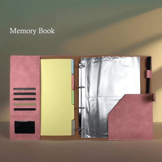 Custom Leather 4 Ring Binder with Clipboard, Baby Birth Record Book, Pregnancy Planner, Folder with Button Fastener, Best Gift for Her