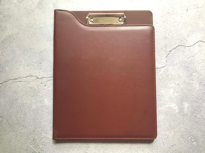 Custom Leather Portfolio Clipboard, Letter Size/A4 /Legal Paper Planner, Meeting Memo/ Menu Clipboard, Office Gift, Gift for Coach